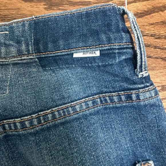 MOTHER High Rise The Dazzler Shirt Wash: Your Treat or Mine? (pre-owned) - Picture 6 of 6